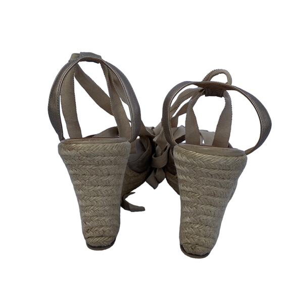 Christian Louboutin "Isa" Espadrille Wedges (Size 40/US 10) - Picture 9 of 13